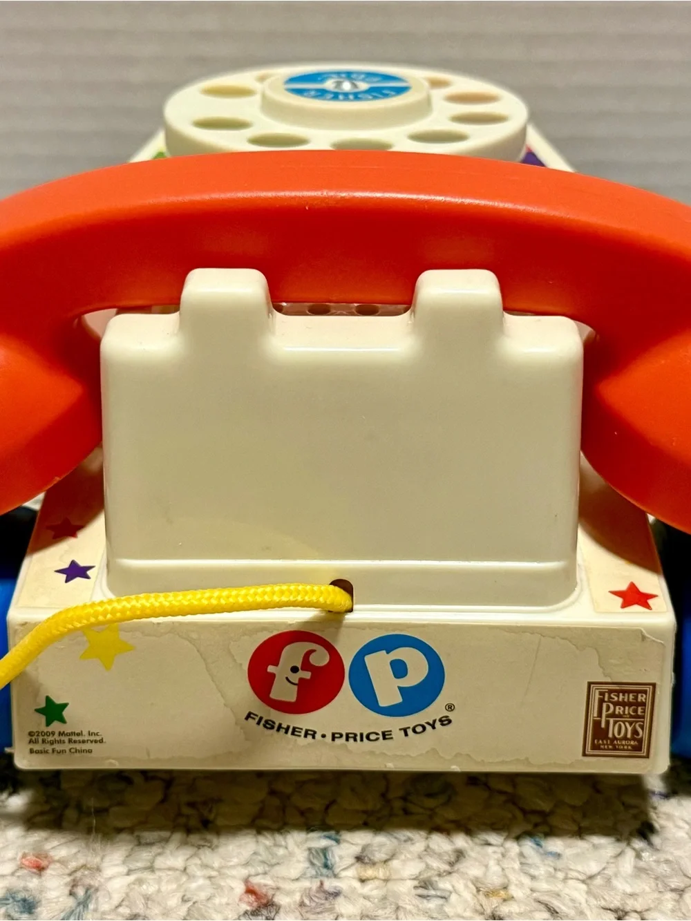 Vintage Fisher-Price Pull Toy Telephone Chatter Phone 2009 Mattel Classic